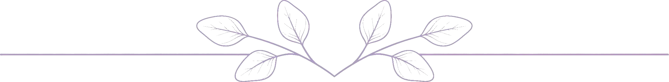 Decorative leaf divider